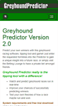 Mobile Screenshot of greyhoundpredictor.com