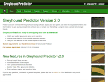 Tablet Screenshot of greyhoundpredictor.com